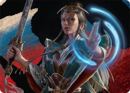 Narset, Jeskai Waymaster Art Card (44/54), Art Series: Tarkir: Dragonstorm 44