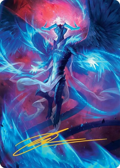 Ugin, Eye of the Storms Art Card (48/54) (Gold-Stamped Signature), Art Series: Tarkir: Dragonstorm 48