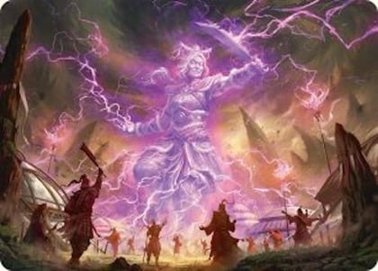 Smile at Death Art Card (4/54), Art Series: Tarkir: Dragonstorm 4