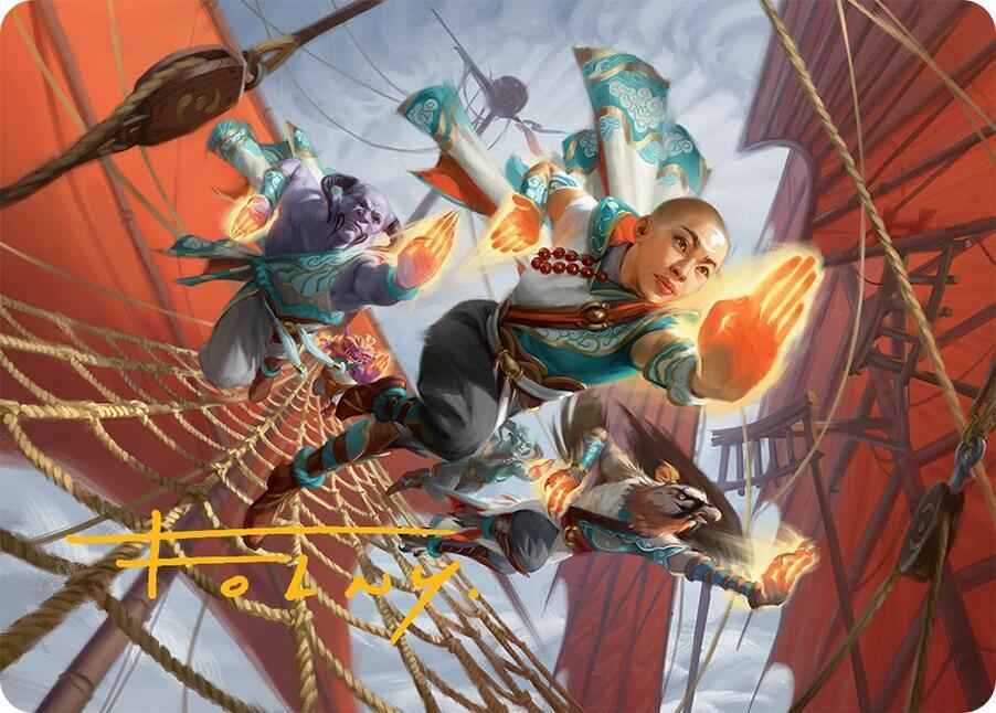 Aligned Heart Art Card (52/54) (Gold-Stamped Signature), Art Series: Tarkir: Dragonstorm 52