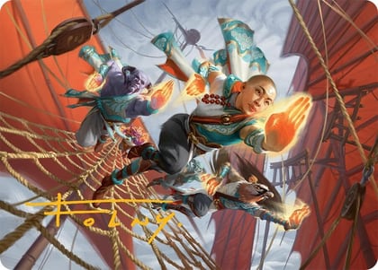 Aligned Heart Art Card (52/54) (Gold-Stamped Signature), Art Series: Tarkir: Dragonstorm 52