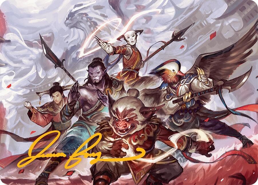 Will of the Jeskai Art Card (54/54) (Gold-Stamped Signature), Art Series: Tarkir: Dragonstorm 54