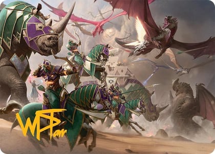 United Battlefront Art Card (5/54) (Gold-Stamped Signature), Art Series: Tarkir: Dragonstorm 5