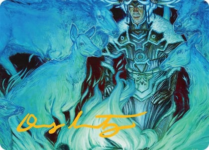 Unending Whisper Art Card (9/54) (Gold-Stamped Signature), Art Series: Tarkir: Dragonstorm 9