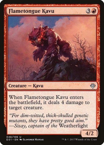 Flametongue Kavu, Archenemy: Nicol Bolas 48