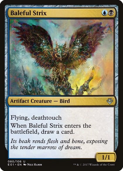 Baleful Strix, Archenemy: Nicol Bolas 80