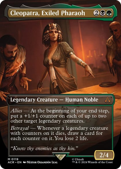 Cleopatra, Exiled Pharaoh (Borderless), Universes Beyond: Assassin's Creed 119