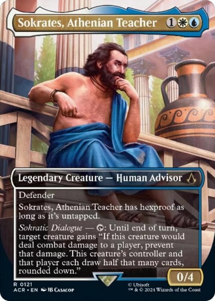 Sokrates, Athenian Teacher (Borderless), Universes Beyond: Assassin's Creed 121