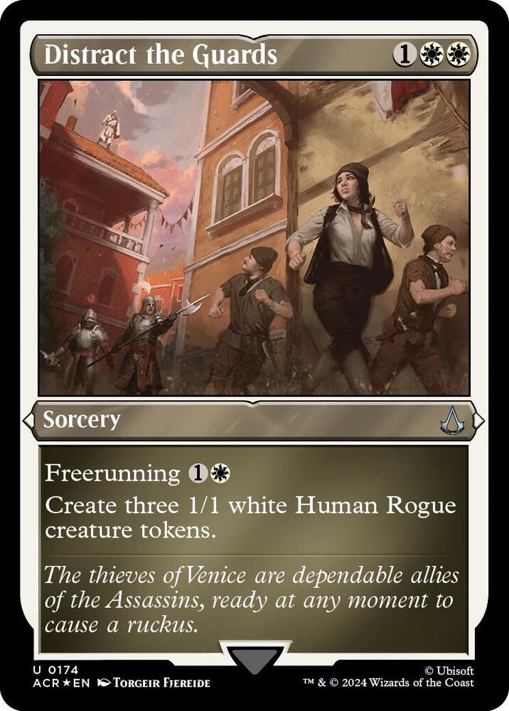 Distract the Guards (Foil Etched), Universes Beyond: Assassin's Creed 174