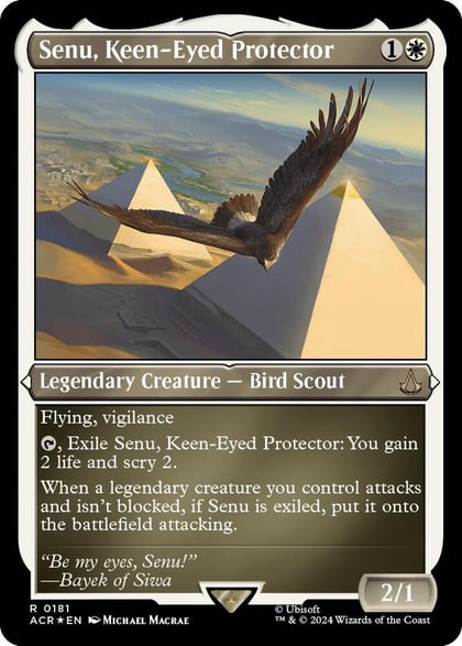 Senu, Keen-Eyed Protector (Foil Etched), Universes Beyond: Assassin's Creed 181
