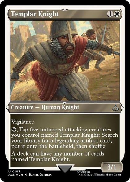 Templar Knight (Foil Etched), Universes Beyond: Assassin's Creed 183