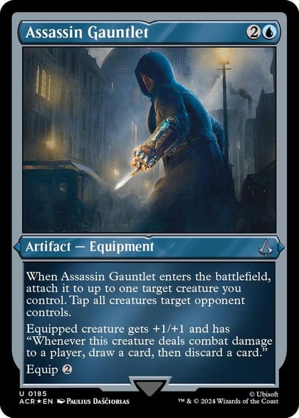 Assassin Gauntlet (Foil Etched), Universes Beyond: Assassin's Creed 185