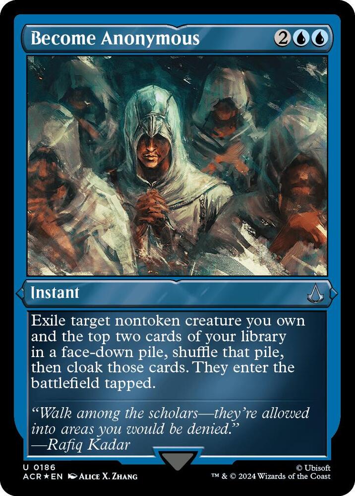 Become Anonymous (Foil Etched), Universes Beyond: Assassin's Creed 186