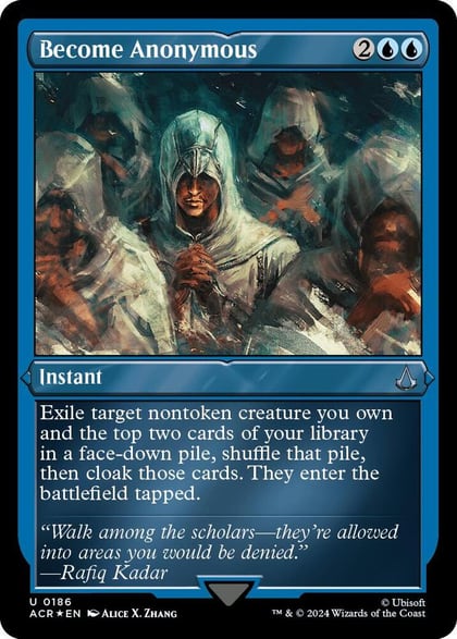 Become Anonymous (Foil Etched), Universes Beyond: Assassin's Creed 186
