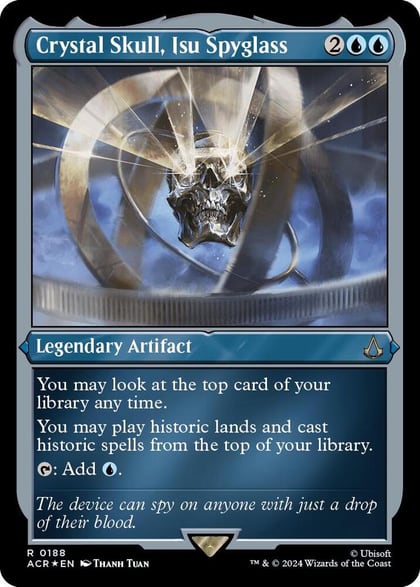 Crystal Skull, Isu Spyglass (Foil Etched), Universes Beyond: Assassin's Creed 188