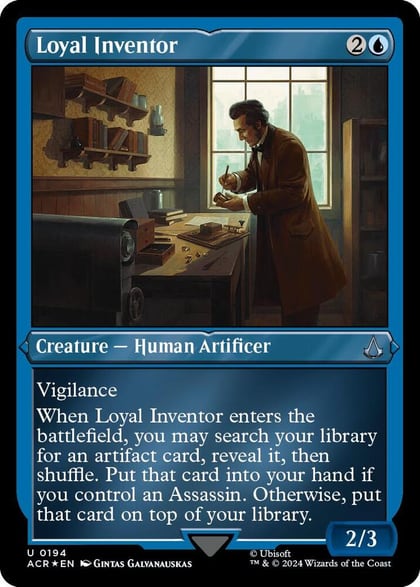 Loyal Inventor (Foil Etched), Universes Beyond: Assassin's Creed 194