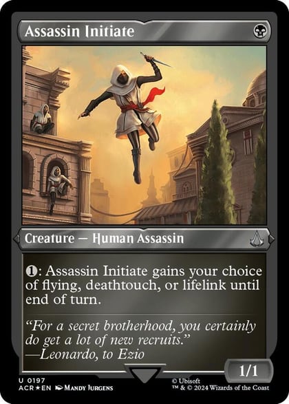 Assassin Initiate (Foil Etched), Universes Beyond: Assassin's Creed 197