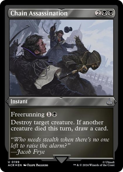 Chain Assassination (Foil Etched), Universes Beyond: Assassin's Creed 199