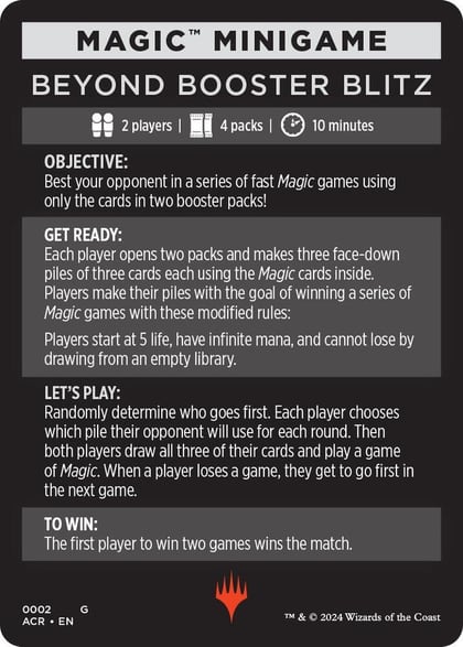 Magic Minigame: Beyond Booster Blitz, Universes Beyond: Assassin's Creed 2
