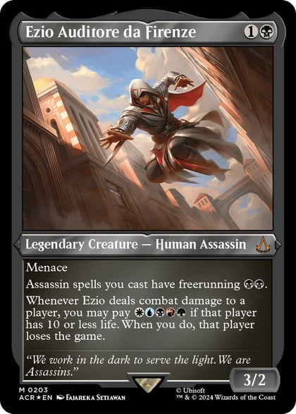 Ezio Auditore da Firenze (Foil Etched), Universes Beyond: Assassin's Creed 203