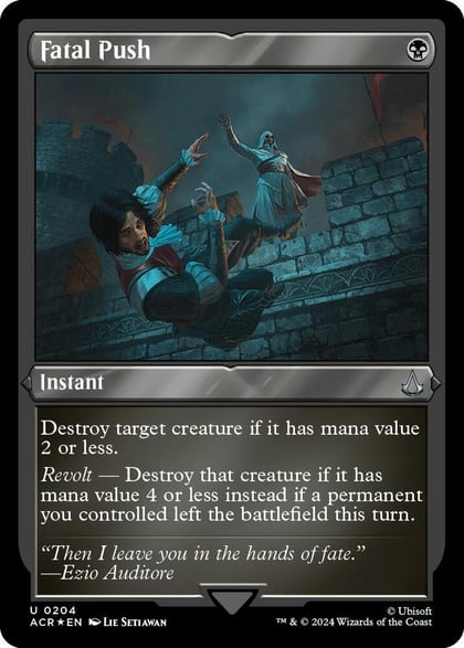 Fatal Push (Foil Etched), Universes Beyond: Assassin's Creed 204