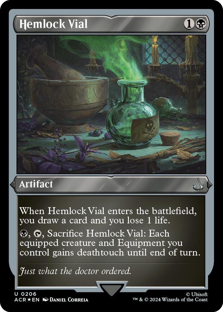 Hemlock Vial (Foil Etched), Universes Beyond: Assassin's Creed 206