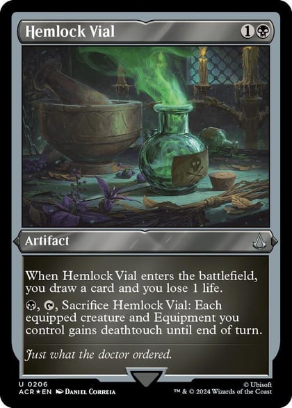 Hemlock Vial (Foil Etched), Universes Beyond: Assassin's Creed 206