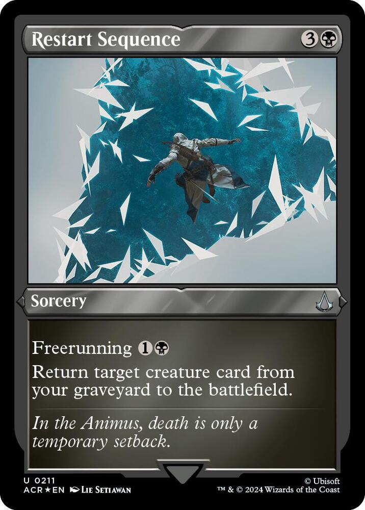 Restart Sequence (Foil Etched), Universes Beyond: Assassin's Creed 211
