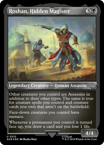 Roshan, Hidden Magister (Foil Etched), Universes Beyond: Assassin's Creed 212