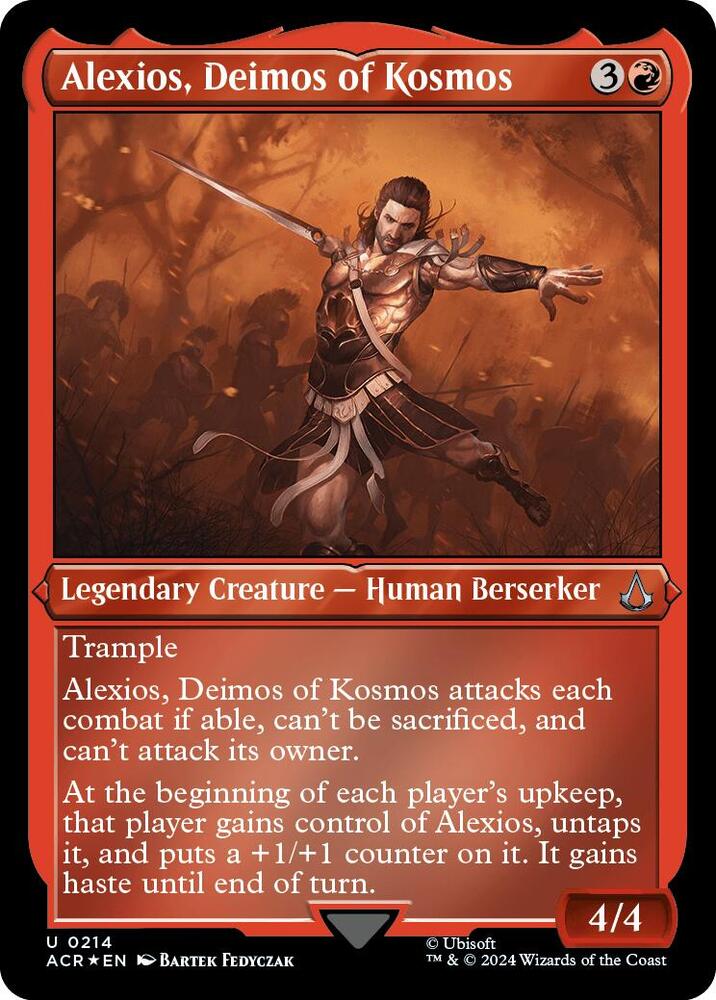 Alexios, Deimos of Kosmos (Foil Etched), Universes Beyond: Assassin's Creed 214