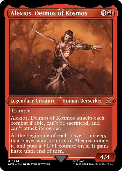 Alexios, Deimos of Kosmos (Foil Etched), Universes Beyond: Assassin's Creed 214