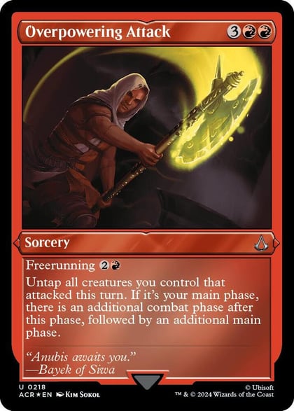 Overpowering Attack (Foil Etched), Universes Beyond: Assassin's Creed 218