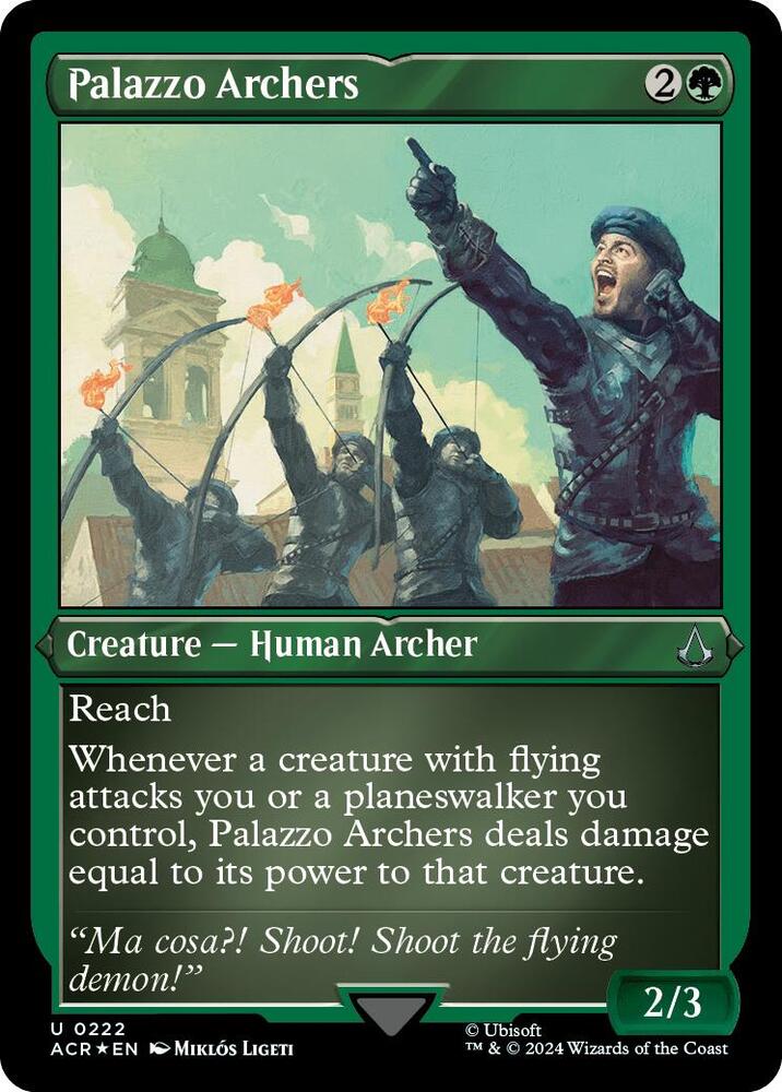 Palazzo Archers (Foil Etched), Universes Beyond: Assassin's Creed 222
