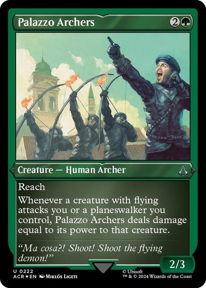Palazzo Archers (Foil Etched), Universes Beyond: Assassin's Creed 222
