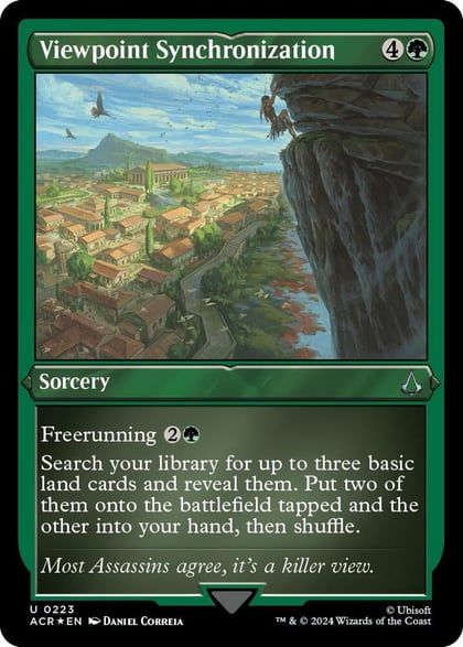 Viewpoint Synchronization (Foil Etched), Universes Beyond: Assassin's Creed 223