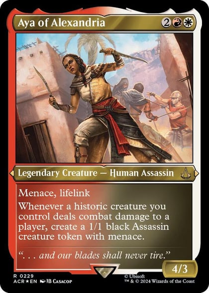 Aya of Alexandria (Foil Etched), Universes Beyond: Assassin's Creed 229