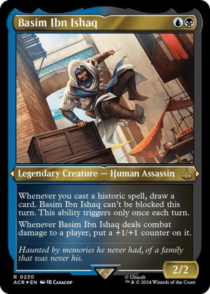 Basim Ibn Ishaq (Foil Etched), Universes Beyond: Assassin's Creed 230