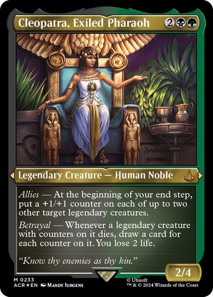 Cleopatra, Exiled Pharaoh (Foil Etched), Universes Beyond: Assassin's Creed 233
