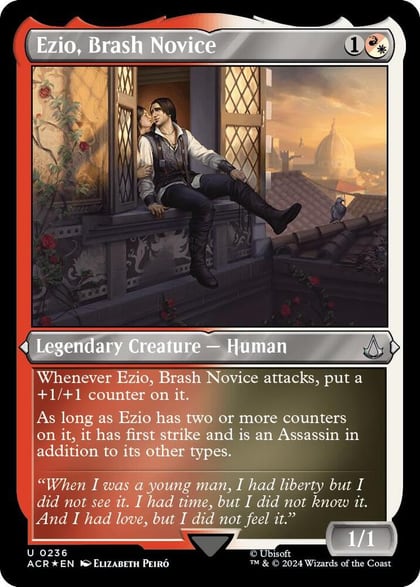 Ezio, Brash Novice (Foil Etched), Universes Beyond: Assassin's Creed 236