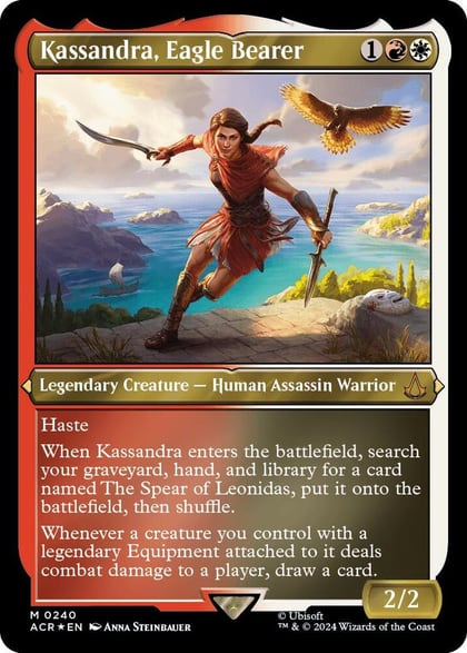 Kassandra, Eagle Bearer (Foil Etched), Universes Beyond: Assassin's Creed 240