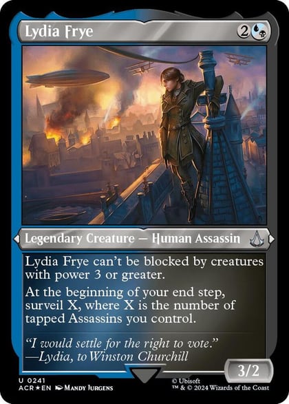 Lydia Frye (Foil Etched), Universes Beyond: Assassin's Creed 241