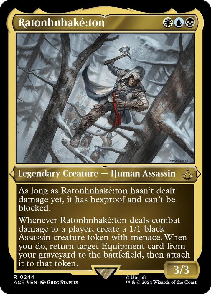 Ratonhnhake:ton (Foil Etched), Universes Beyond: Assassin's Creed 244