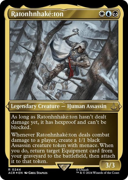 Ratonhnhake:ton (Foil Etched), Universes Beyond: Assassin's Creed 244