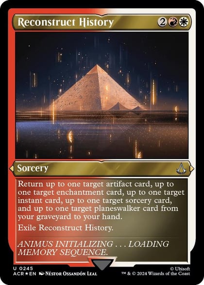 Reconstruct History (Foil Etched), Universes Beyond: Assassin's Creed 245