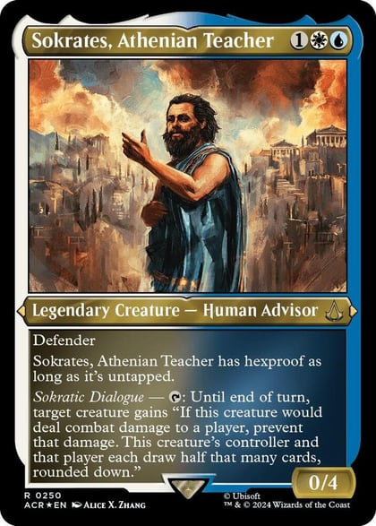 Sokrates, Athenian Teacher (Foil Etched), Universes Beyond: Assassin's Creed 250