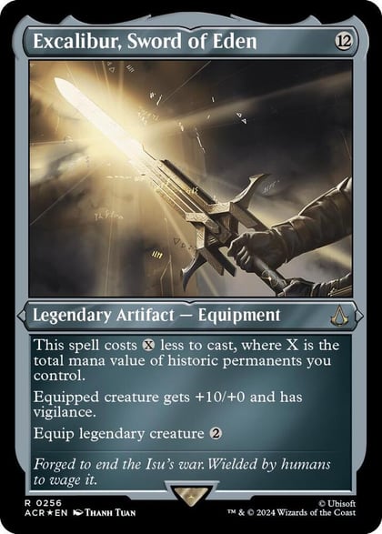 Excalibur, Sword of Eden (Foil Etched), Universes Beyond: Assassin's Creed 256