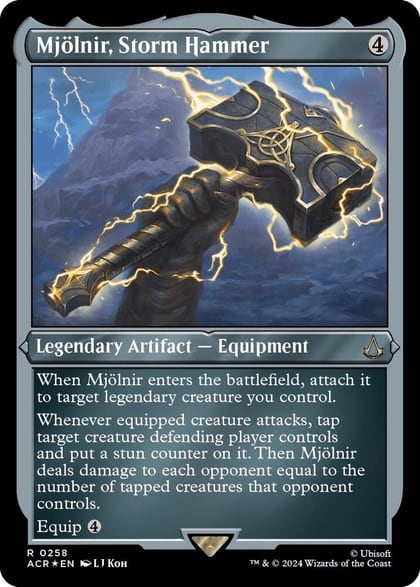 Mjolnir, Storm Hammer (Foil Etched), Universes Beyond: Assassin's Creed 258