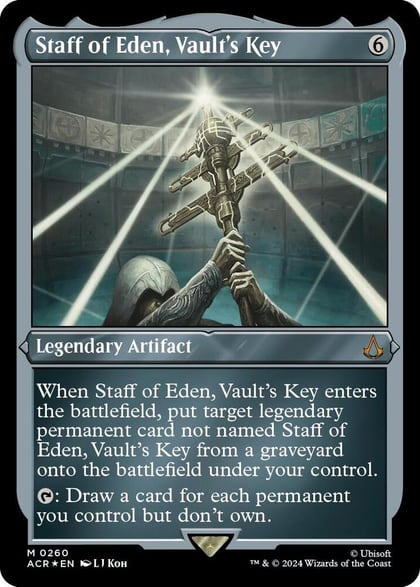 Staff of Eden, Vault's Key (Foil Etched), Universes Beyond: Assassin's Creed 260