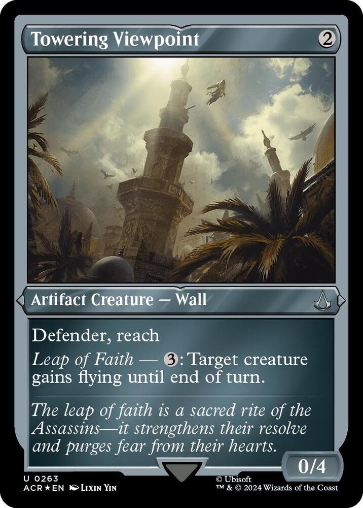 Towering Viewpoint (Foil Etched), Universes Beyond: Assassin's Creed 263