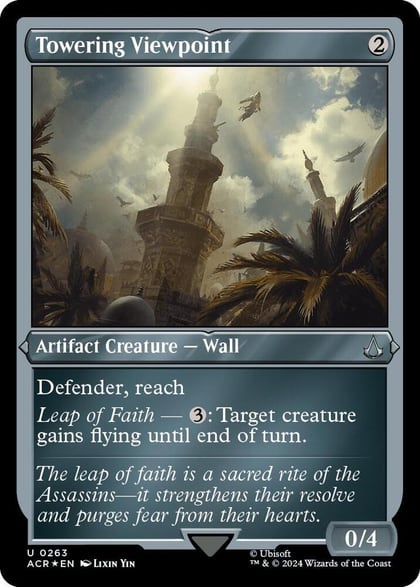 Towering Viewpoint (Foil Etched), Universes Beyond: Assassin's Creed 263